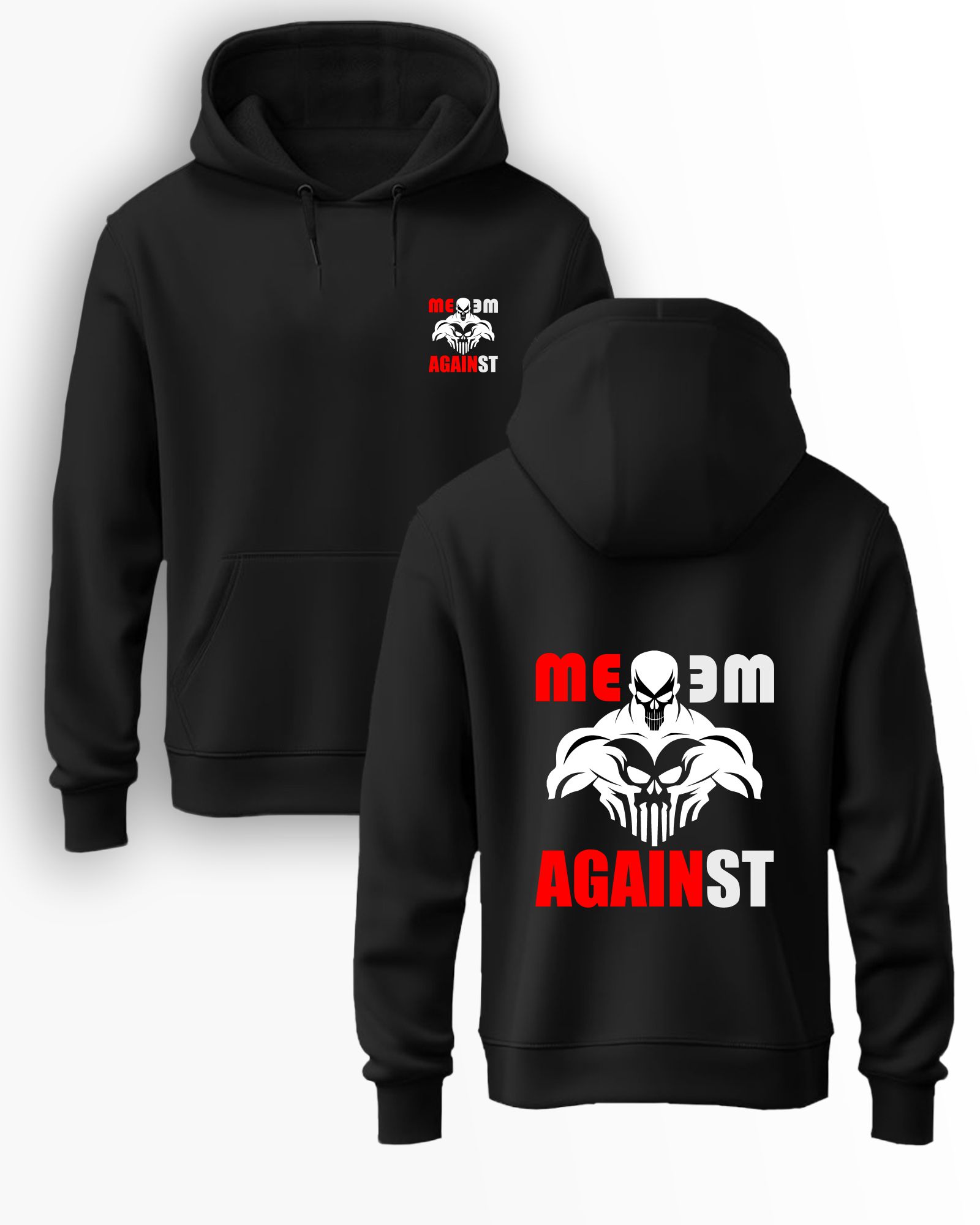 Me Against Me Hoodie(Black)